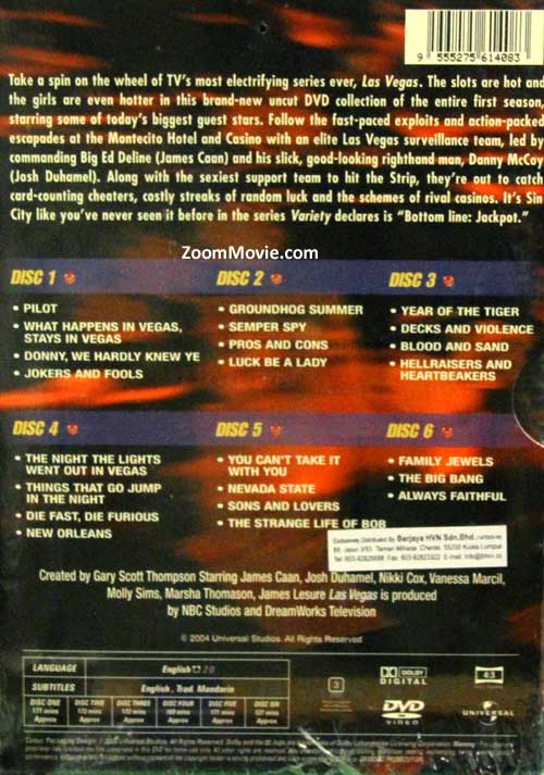 Las Vegas (Season 1) (DVD) American TV Series (2003) Episode 1-23 end ...
