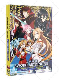 Sword Art Online Season 1-3 + GGO 1&2 + ALICIZATION+ 3MOVIE + 2OVA (DVD) (2024) アニメ